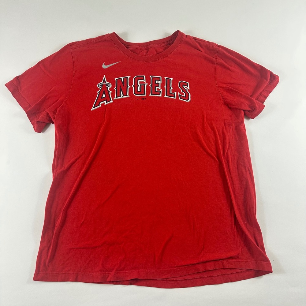 Los Angeles Angels Shohei Ohtani 17‎ Red Nike TShirt Mens Size Large